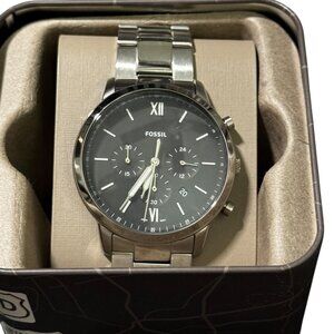 Fossil Neutra Chronograph Stainless Steel Watch - Gently Used in Box